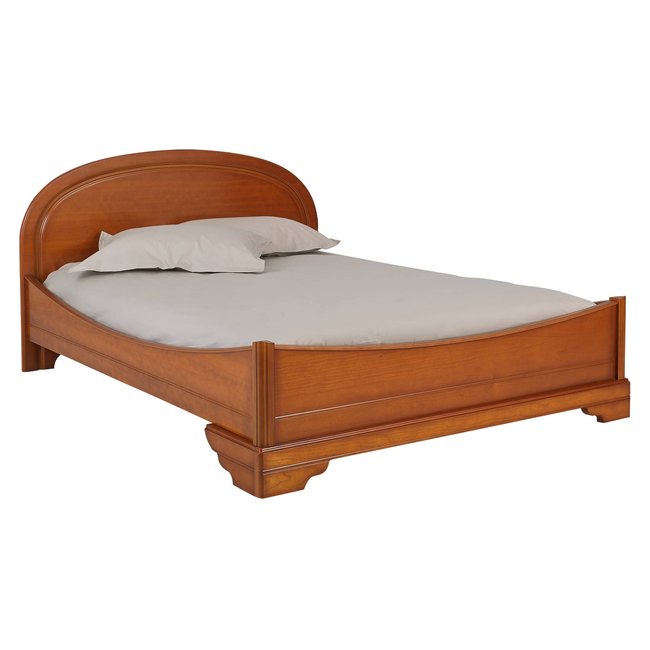 Lit - ANNA Couleur bois fonce <span itemprop=