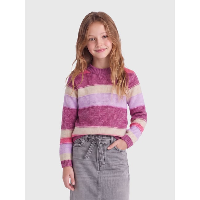 Pull En Maille violette - red violet 1 <span itemprop=