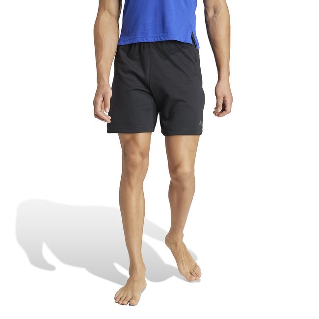 Calções de desporto, ioga preto <span itemprop=
