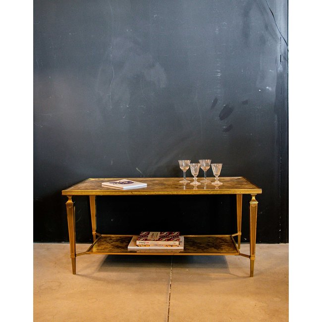 Table basse en bronze Donna N°133 - Bon état Couleur bronze <span itemprop=