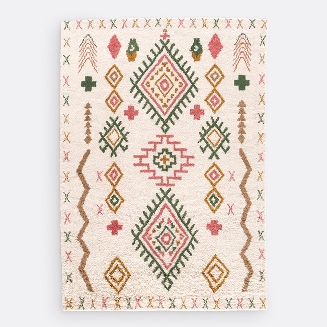 Tobi Berber-Style 100% Wool Rug, multi-coloured, LA REDOUTE INTERIEURS