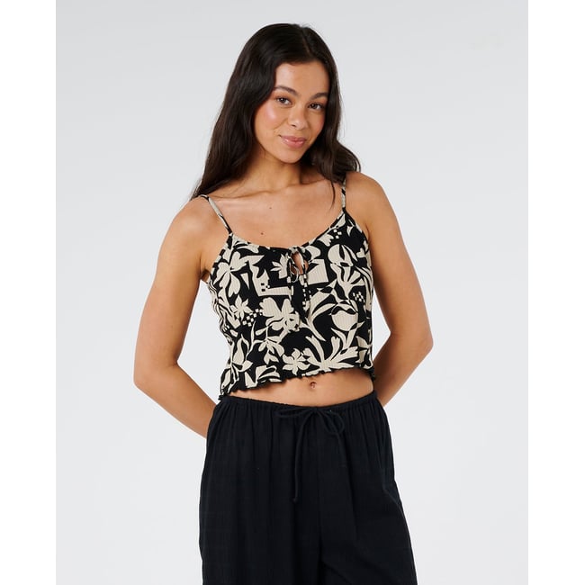 Débardeur SURF Dreams imprimé noir <span itemprop=