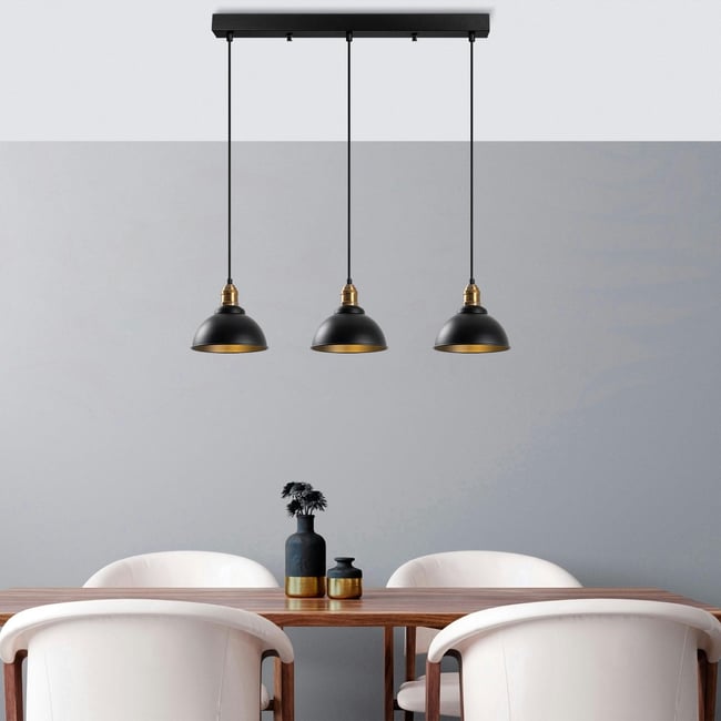 HOREVO Suspension à brancher pour îlot de cuisine, 18 W, éclairage suspendu réglable avec changement de couleur pour cuisine, bar, évier, salle à manger, chambre, salon, entrée