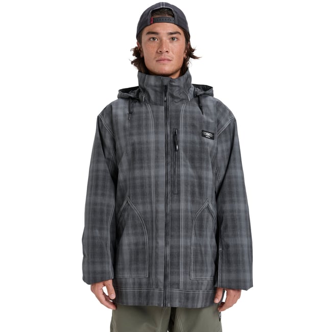 Veste de snow technique LIVE WIRE noir mercury check true black <span itemprop=