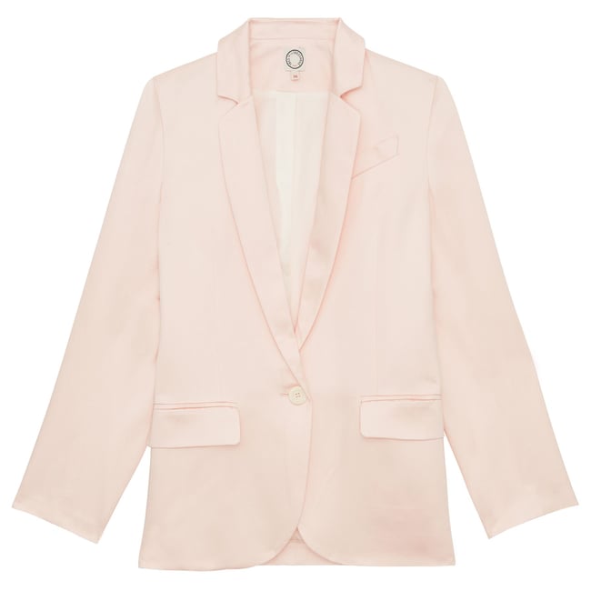Veste Bruna en viscose mélangée rose pâle pale pink <span itemprop=
