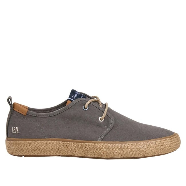 Baskets Blucher Avec Détails En Jute vert gamme <span itemprop=
