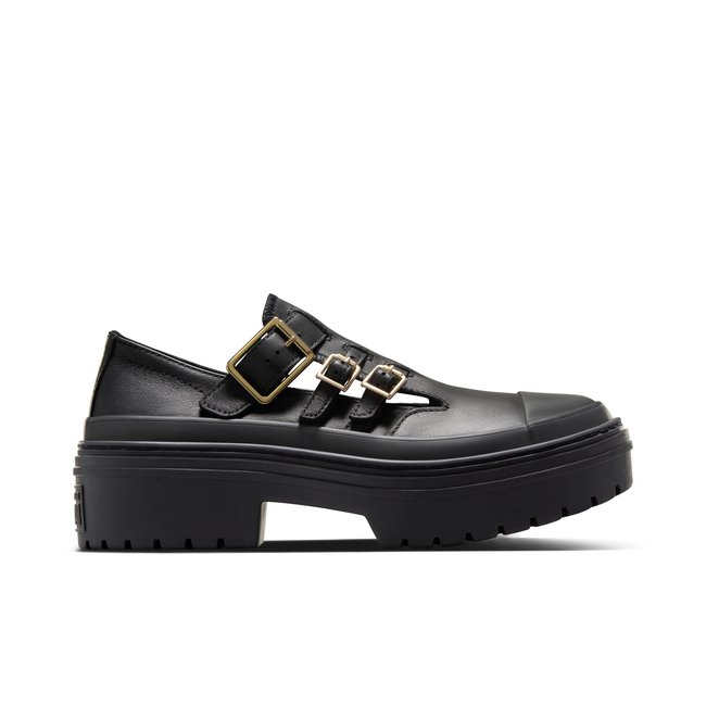 Baskets CHUCK TAYLOR ALL STAR LUGGED HEEL MARY JANE PLATFORM noir/noir/or <span itemprop=