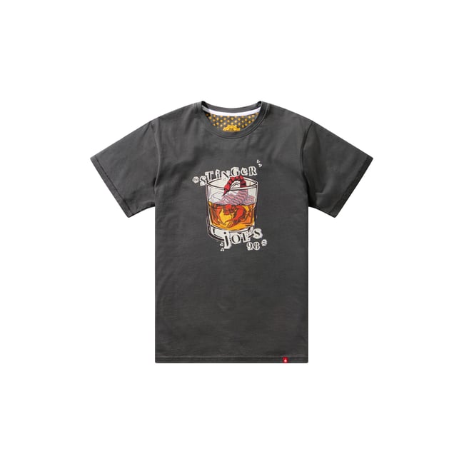 T-shirt graphique scorpion gris <span itemprop=