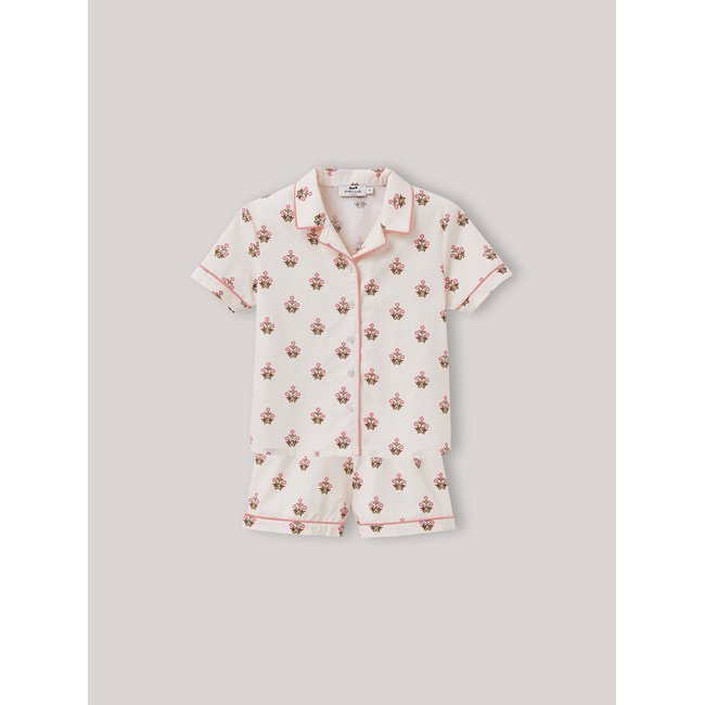 Pyjashort en popeline - imprimé Ashley imp lilou <span itemprop=