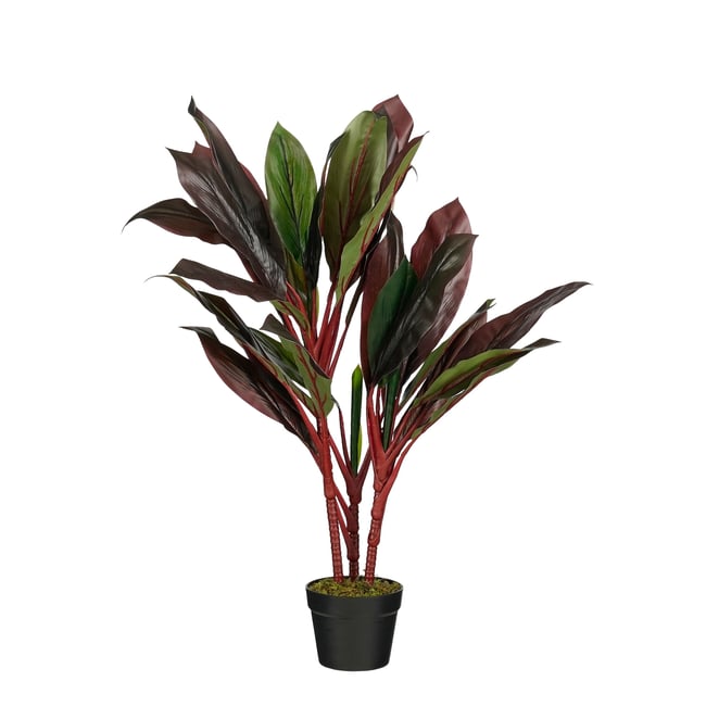 Plante artificielle CORDYLINE Couleur rouge <span itemprop=
