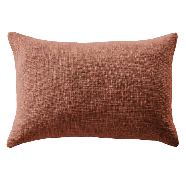 Coussin 40x60 cm Coton Terracotta terracotta <span itemprop=