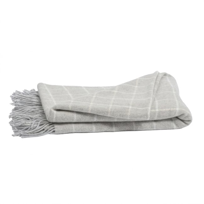 Plaid 140x200 cm Laine + Cachemire Camelia multicolore <span itemprop=