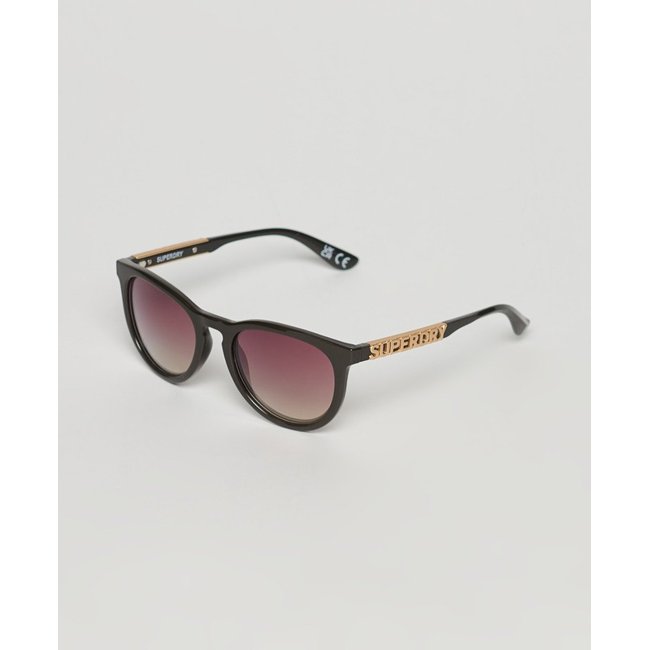 Lunettes de soleil rondes Keyhole SDR marron foncé / rose dégradé <span itemprop=