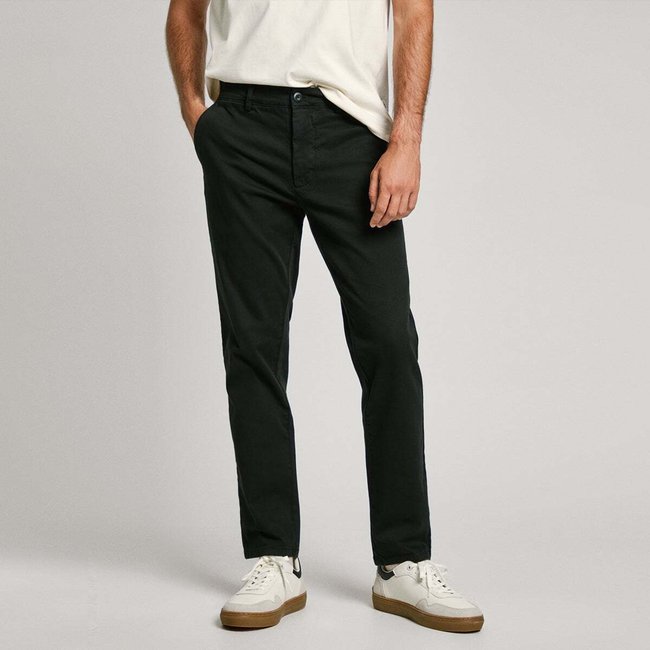 Pantalon Chino Coupe Slim noir <span itemprop=