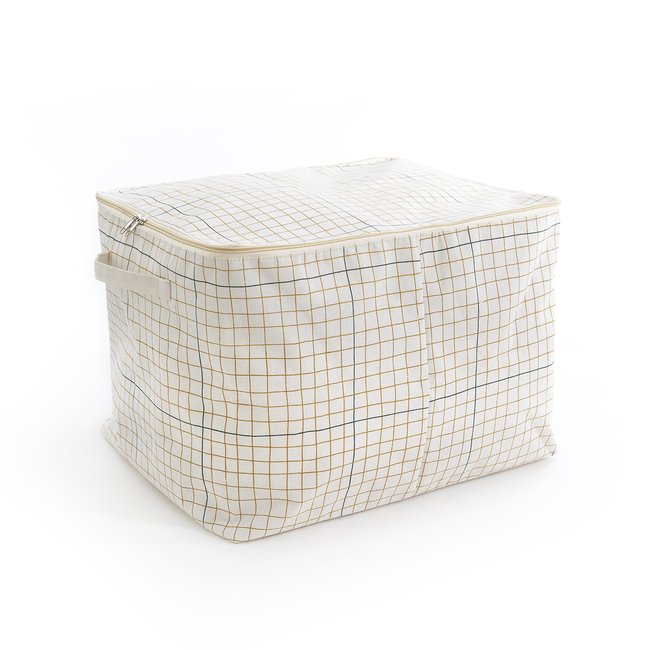 Acao L Polycotton Storage Bag check print LA REDOUTE INTERIEURS