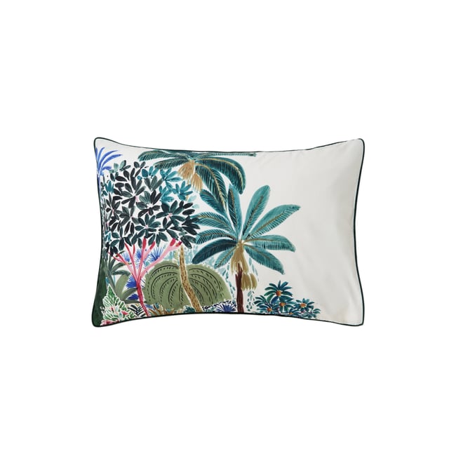 Taie d'oreiller rectangulaire coton bio BUNDI imprimé <span itemprop=