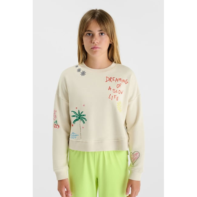 Sweat-Shirt UPAGI ivory <span itemprop=