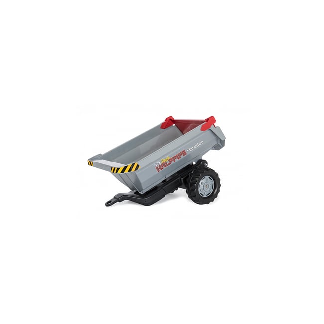 Remorque de tracteur Halfpipe Single gris <span itemprop=
