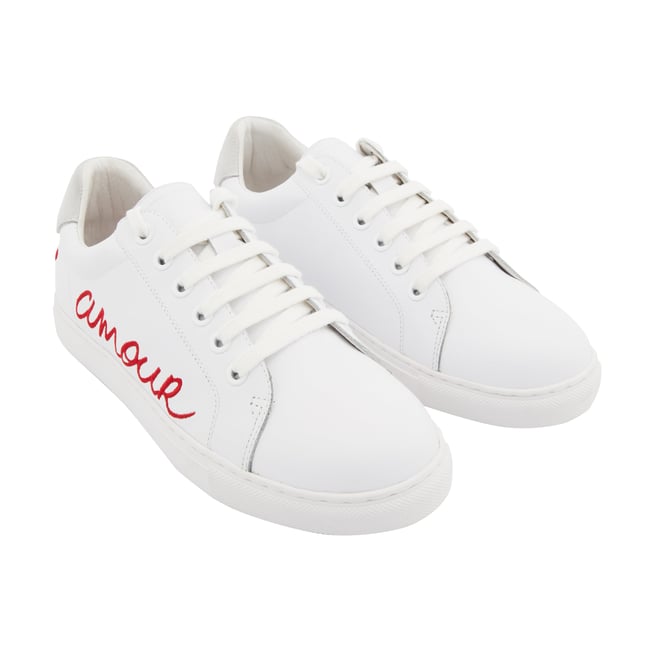 Baskets En Cuir Simone Amour v002227 <span itemprop=