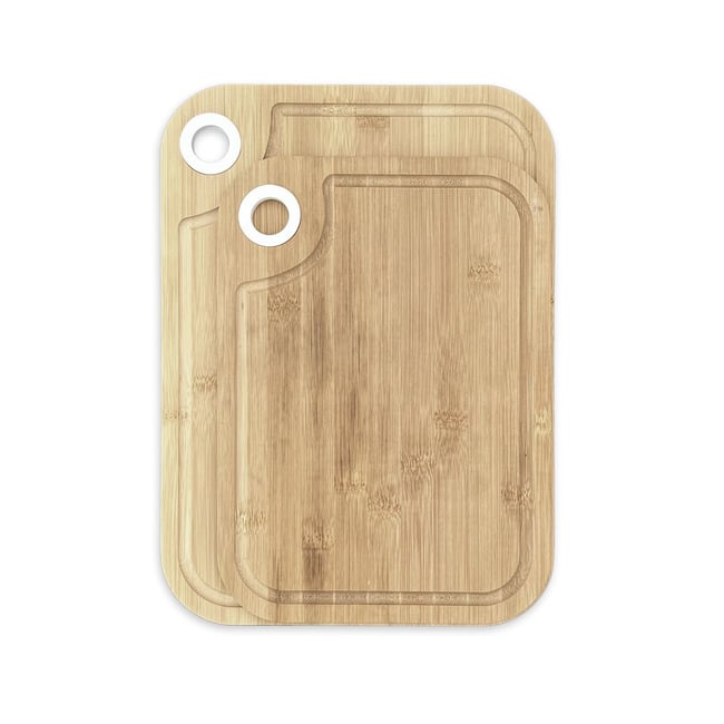 Lot de 2 planches à découper en bois et silicone KITCHEN - UTILITY