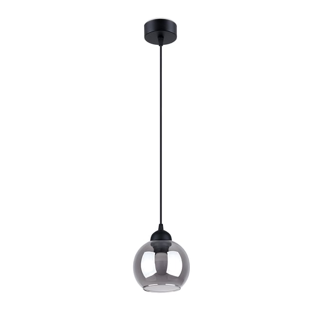 Suspension Acier Noir E27 1 Alino Couleur noir <span itemprop=