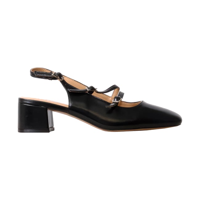 Escarpin à Bride Inia noir <span itemprop=