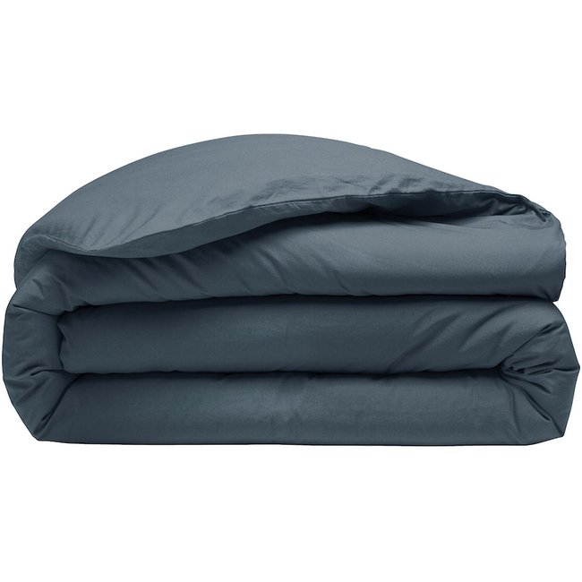 Housse de couette 100% percale de coton lavé 80fils/cm2 - BATON ROUGE