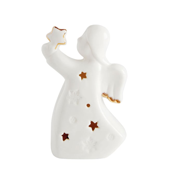 Ange décoratif étoile LED moyen modèle Couleur blanc <span itemprop=