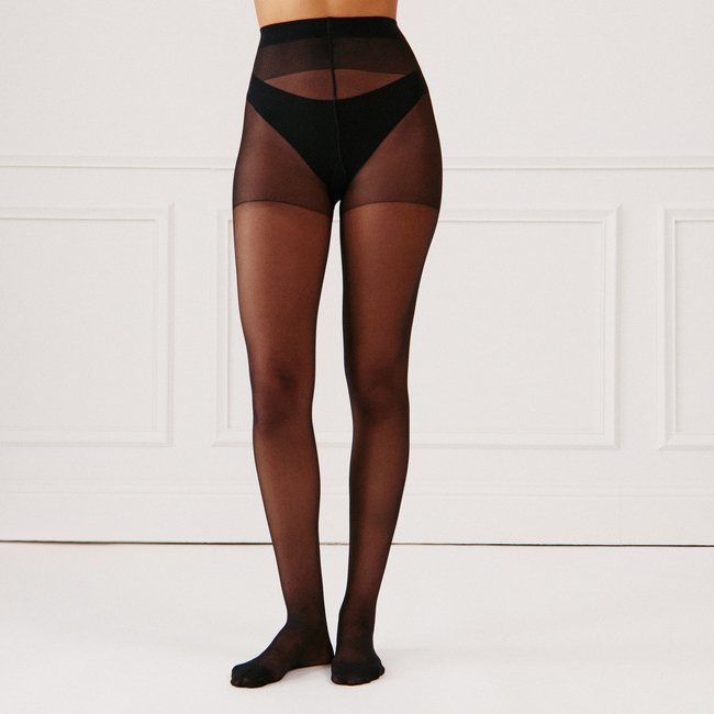 Collant voile 20 deniers ESSENTIGHTIZ noir <span itemprop=