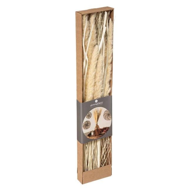 Bouquet fleurs séchées LUANA Couleur beige <span itemprop=