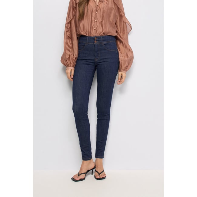 JEAN SECRET PUSH IN SKINNY bleu foncé <span itemprop=
