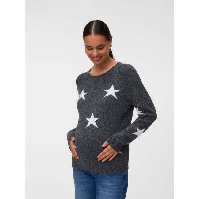 Pull En Maille dark grey melange <span itemprop=