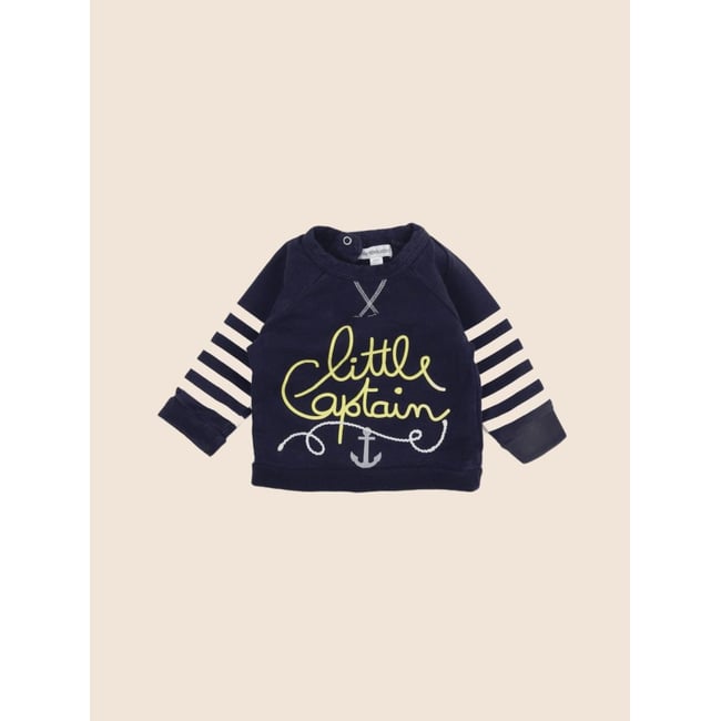Sweat - Etat satisfaisant bleu <span itemprop=