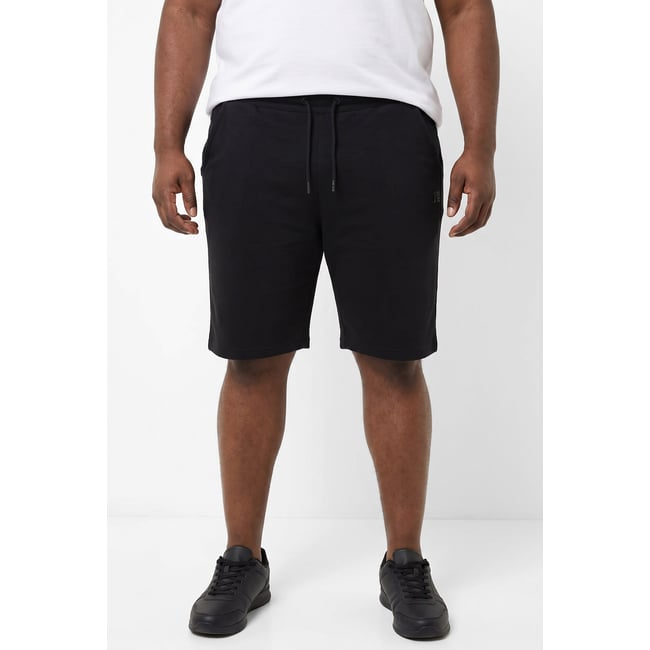 Bermuda en molleton, 3 poches noir <span itemprop=