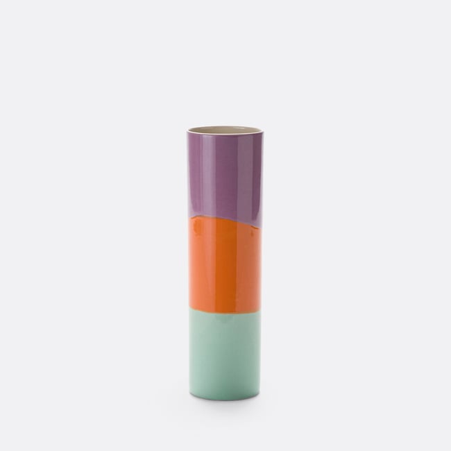 Vase en céramique H28,5 cm, Mosko  Couleur multicolore <span itemprop=