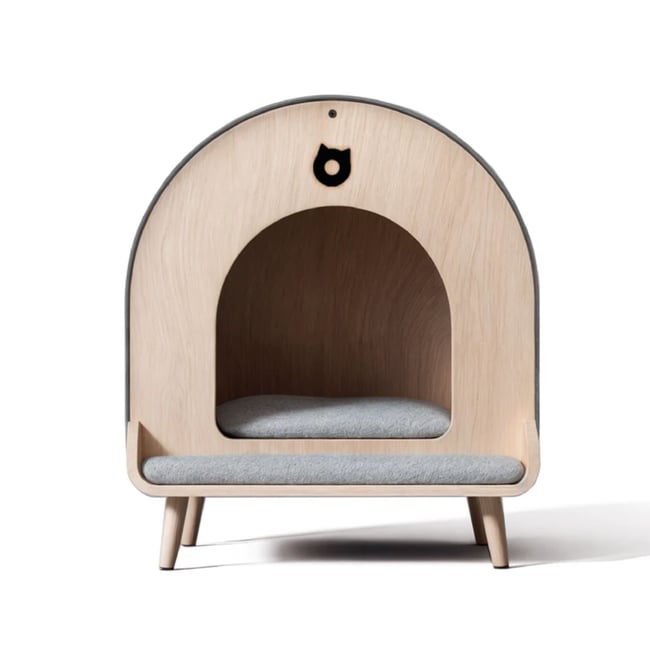 Niche en bois pour chat et chien Almo Large beige <span itemprop=