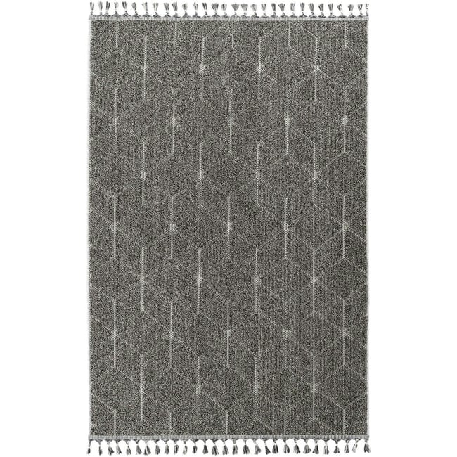 Tapis décoratif à motifs 120x180 ISTANBUL Couleur gris (cubes) <span itemprop=