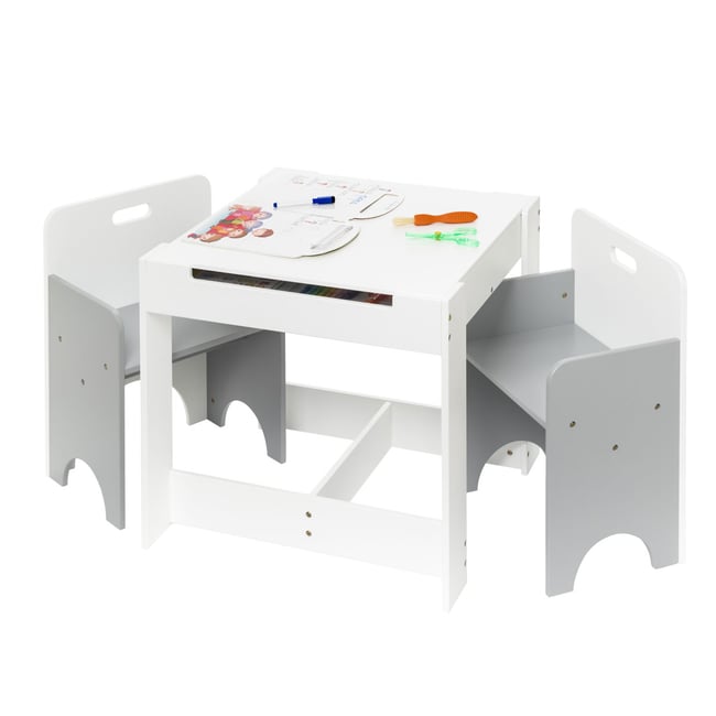 Table de jeux et ses deux chaises encastrableses Couleur v002227 <span itemprop=