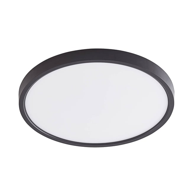 Plafonnier  moderneLED, Pravin Couleur noir mat, blanc <span itemprop=
