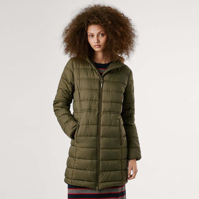 Doudoune Longue En Tissu Matelassé - PEPE JEANS
