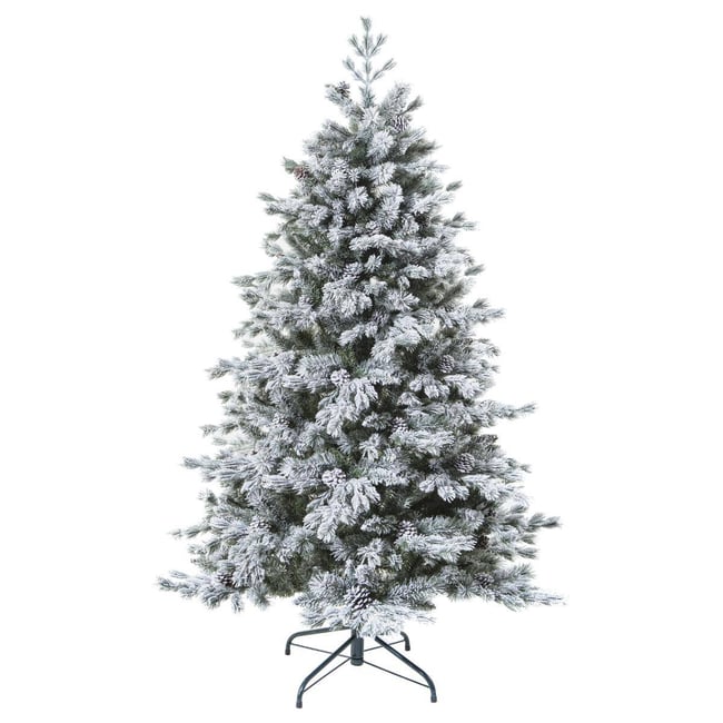 Sapin de Noël artificiel H210 cm YUKON Couleur blanc <span itemprop=
