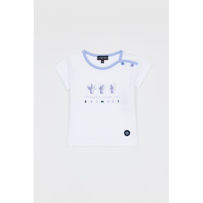 T-shirt - coton léger BABY blanc <span itemprop=