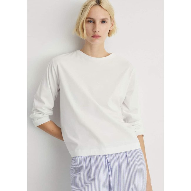 Pyjama deux pièces rayures seersucker bleu porcelaine <span itemprop=