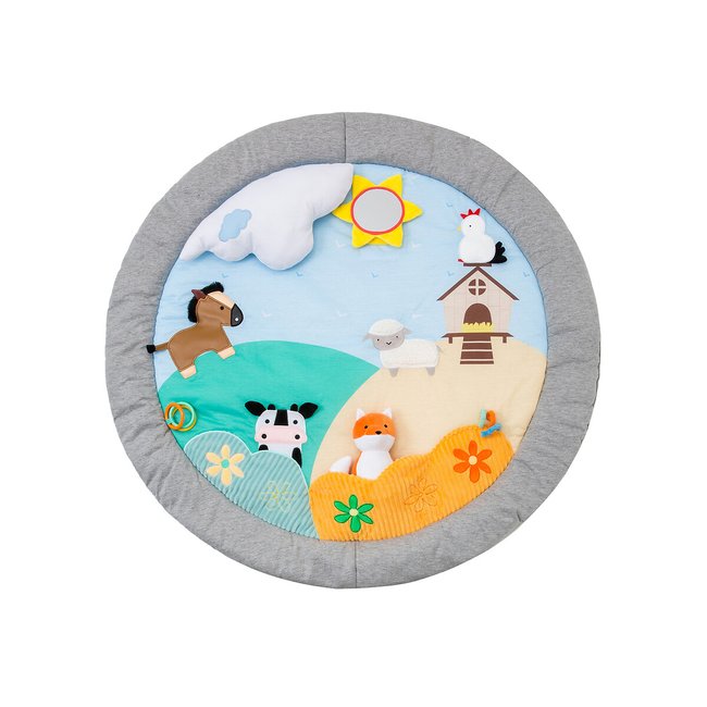 Tapis d'éveil ferme gris <span itemprop=