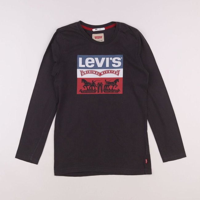 Tee-shirt - Bon état gris <span itemprop=