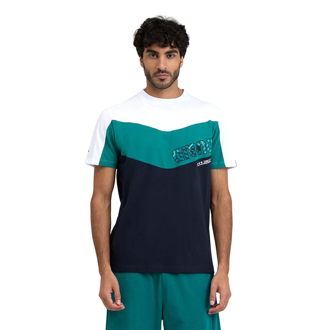 T-shirt unisexe en coton Colour Block - ARENA