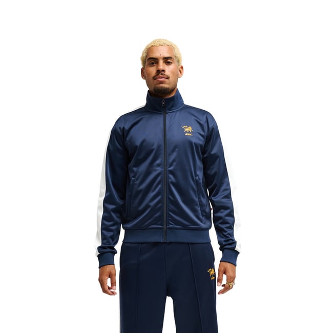 Sweat zippé intégral BOB MARLEY ZION bleu dark navy <span itemprop=