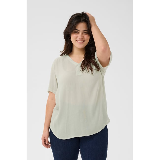Blouse à manches courtes - KAFFE CURVE