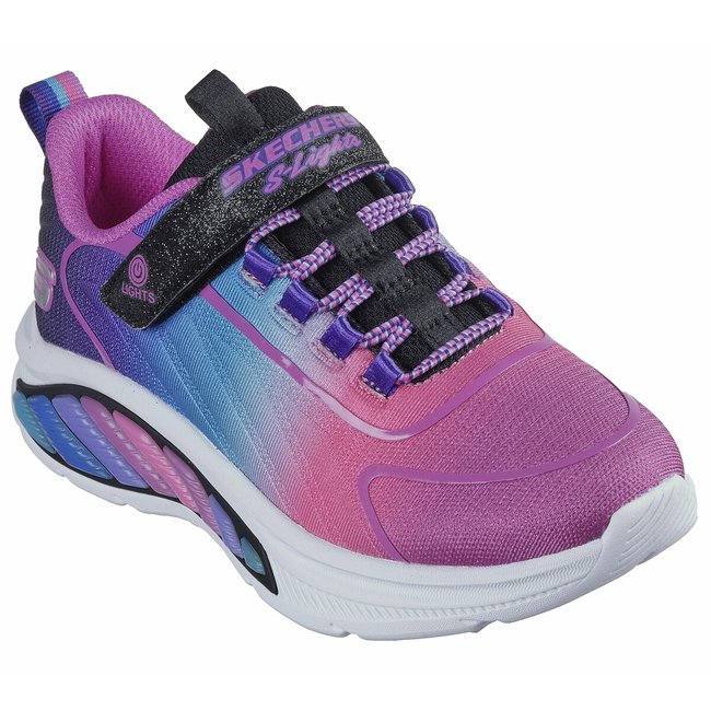 Kids rainbow cruisers light up trainers pink multi coloured Skechers La Redoute
