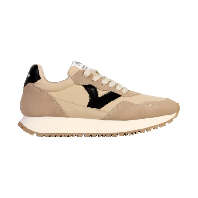 Basket Basse Cuir beige <span itemprop=